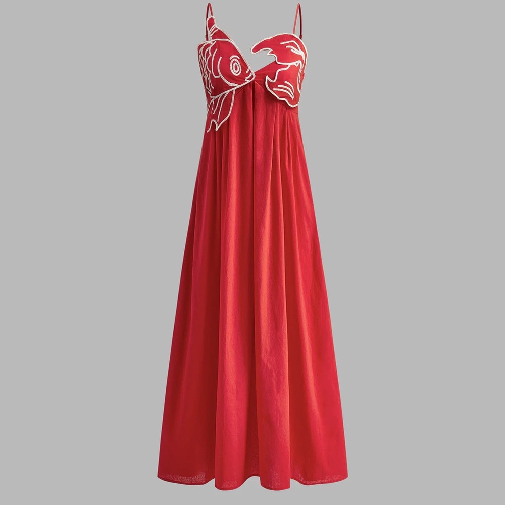 Farm Rio Fish Dress dup by Commense